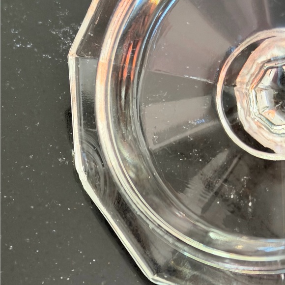 Vintage Clear Glass Sugar and Creamer Set with Small Pitcher - Picture 4 of 4